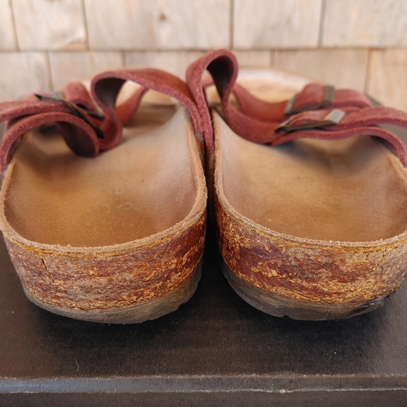 Birkenstocks Arizona, red suede, size 41 - Picture 3 of 6